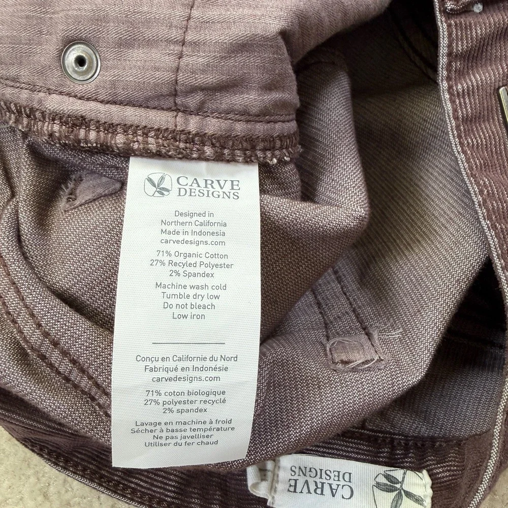 Carve Designs Oahu Corduroy Shorts Womens Size 6 Brown 10